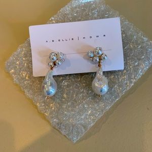 A.B. Ellie HDWR freshwater pearl drop earrings